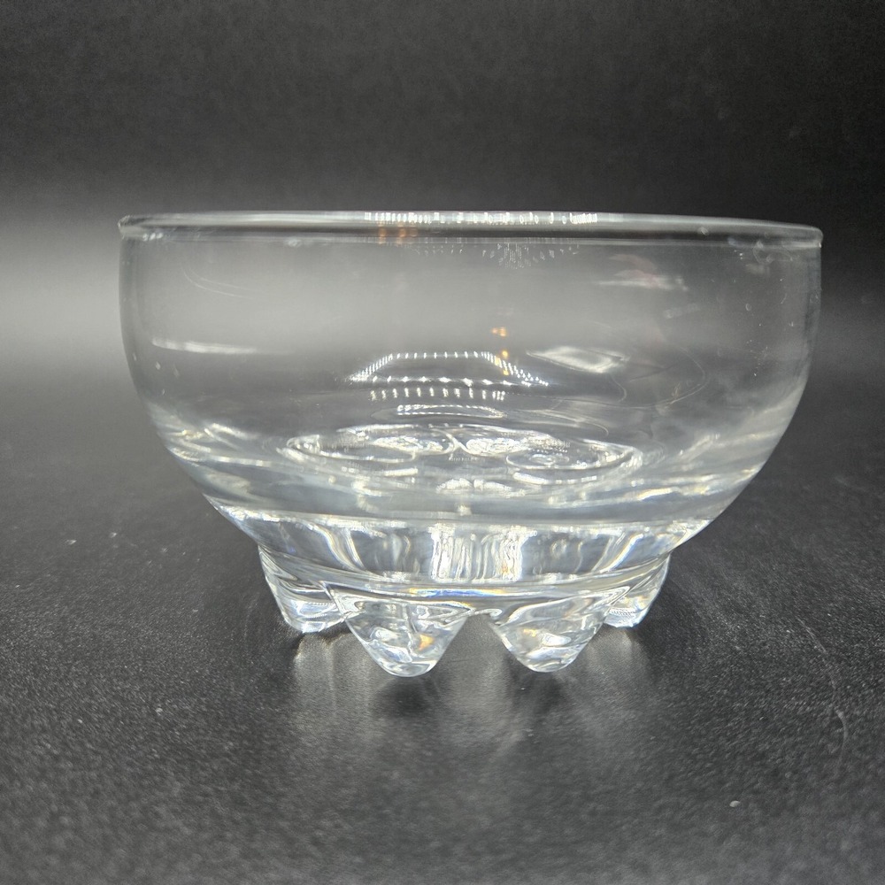 Bormioli Rocco Galassia ITALIAN Clear Glass Dessert Gelato Dish VTG